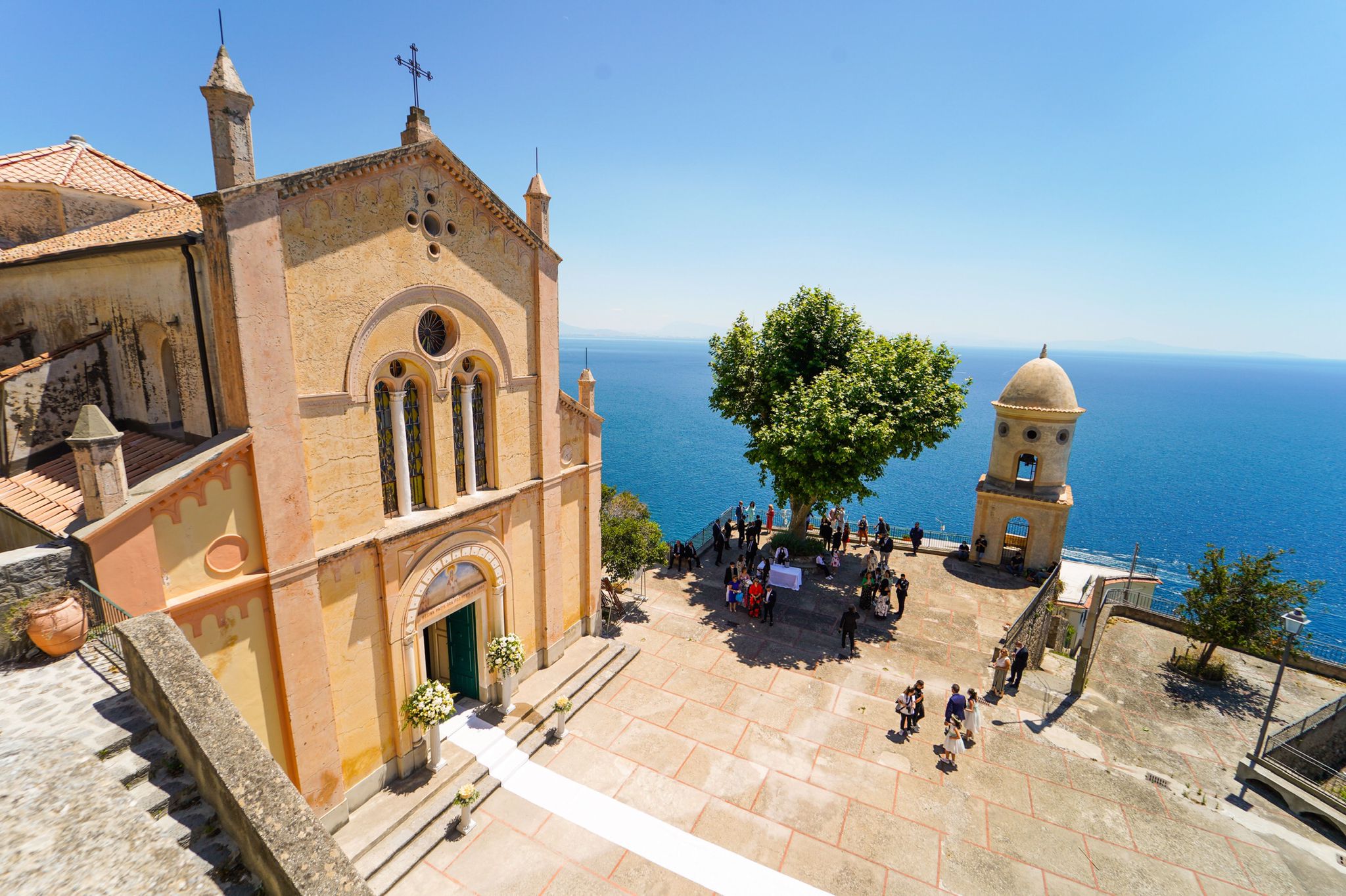 Amalfi church terrace