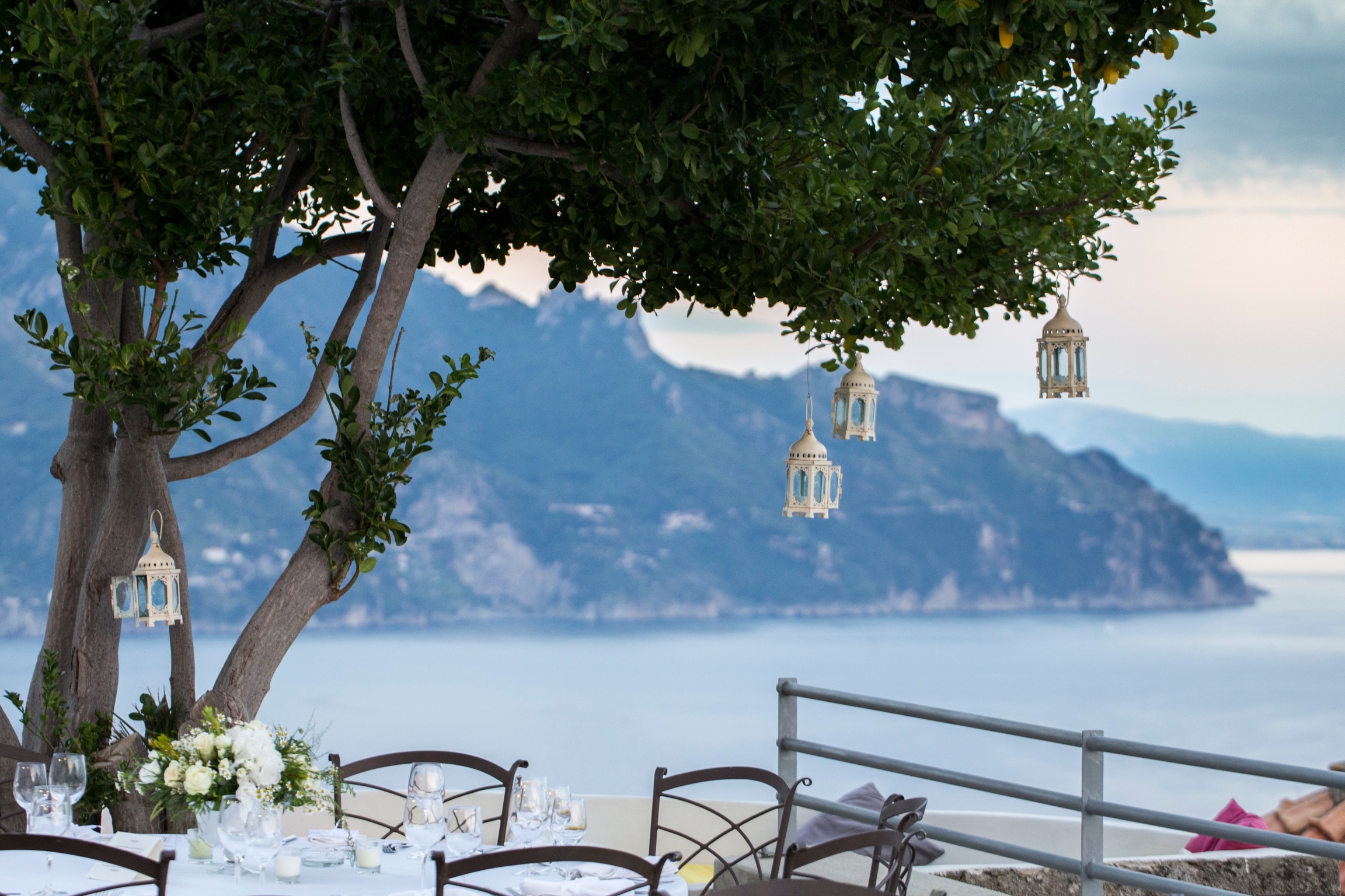 Table and Décor view on Amalfi